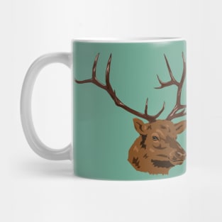 Stag Vector Portrait Mug